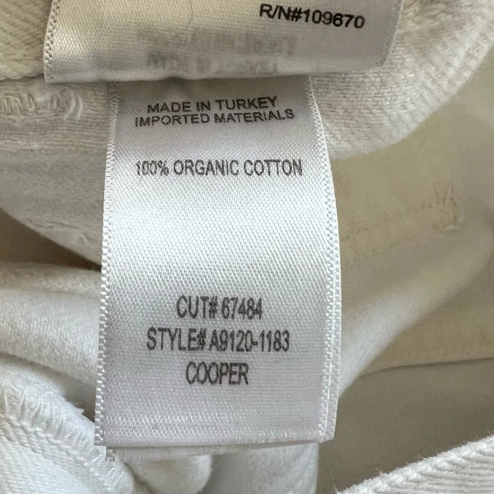 NWOT AGOLDE Cooper Cargo Jeans Milkshake White Denim Casual Women’s 25 - Picture 13 of 13